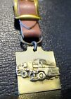Street Sweeper Truck Pocket Watch Fob Municipal Construction Road Cleaner Broom