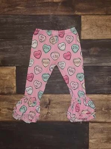 Candy Hearts Milk Silk Triple Ruffle Leggings - Picture 1 of 1