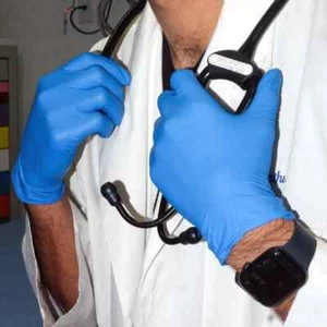 100 Blue/Indigo Nitrile Exam Gloves 4mil Latex-Free Powder-Free Medical - Picture 1 of 47