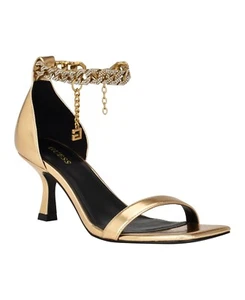 Guess Women's Remo Open Toe Stiletto Chain Sandals, Bronze Size 6M - Picture 1 of 5