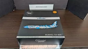 1/200 ALASKA AIRLINES BOEING 737-800 XAAT KWAANI COLORS N559AS GEMINI JETS FLAPS - Picture 1 of 9