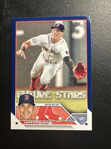 2023 Topps Serie 1 blauer Rand #242 Jarren Duran Boston rote Sox zukünftige Sterne - Bild 1 von 2
