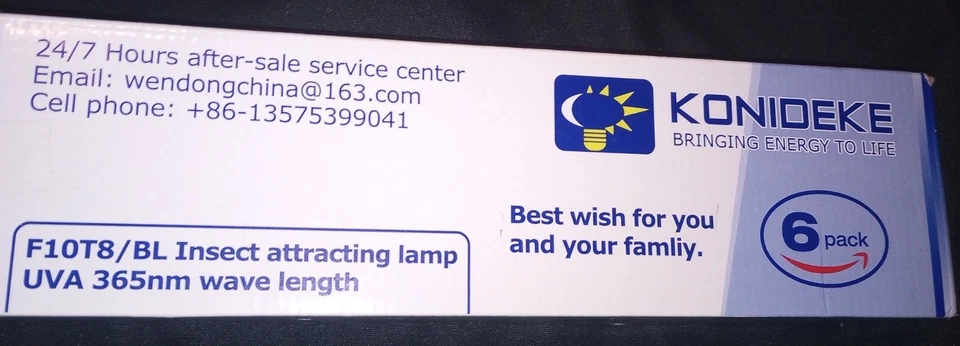 6 Pack T8F10W BL 10W Replacement Bulbs Fit for 20W Machine 13 Linear Fluore... - Image 1 of 1