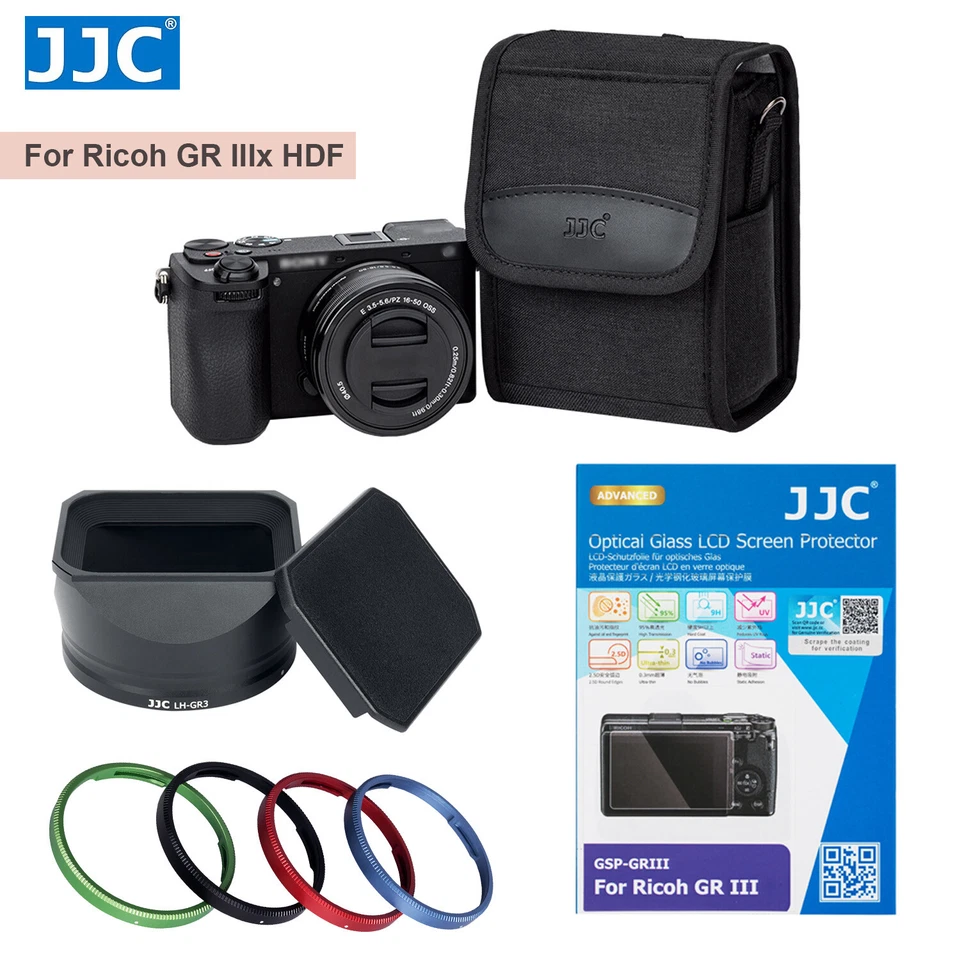 For Ricoh GR IIIx HDF Camera Pouch / Lens Ring / Lens Hood /LCD Screen Protector - Image 1 of 1