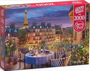 NEW Cherry Pazzi Jigsaw Puzzle 2000 Pieces 50163 Paris for Two - Imagen 1 de 2