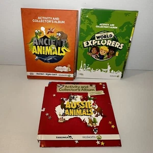 Woolworths Aussie Animals , Ancient Animals & World Explorers Incomplete Sets - Picture 1 of 15
