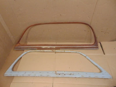 1942 CHEVROLET FLEETLINE AERO DOOR WINDOW GARNISH TRIM MOLDINGS 48 47 ORIG - Imagem 1 de 4