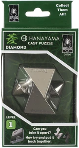 BePuzzled Hanayama Cast Puzzle-Diamond Level 1 - Picture 1 of 1