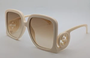 Gucci GG1326s Women Oversized Sunglasses Square Frame Brown Lenses - Picture 1 of 5