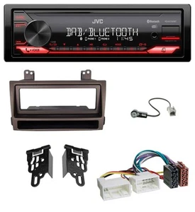 JVC DAB MP3 Bluetooth USB Autoradio für Hyundai Sonata ab 09 dunkelbraun metalli - Bild 1 von 8