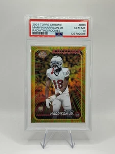 2024 Topps Chrome Radiating Rookies #RR8 Marvin Harrison Jr RC Rookie PSA 10 - Bild 1 von 2