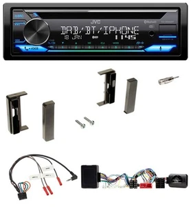 JVC Bluetooth Lenkrad USB DAB CD Autoradio für Audi TT 1998-2006 Aktiv schwarz - Bild 1 von 10