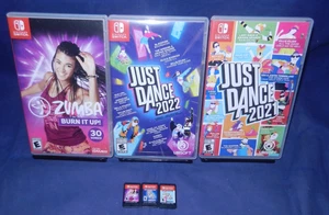 Switch; Zumba Burn It Up!, Just Dance 2022, Just Dance 2021, VG, Free Shipping - Picture 1 of 5