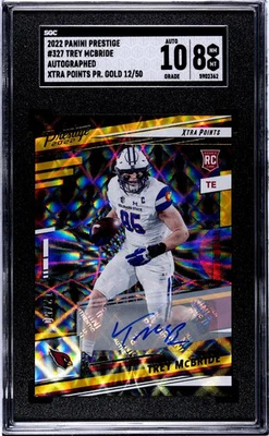 2022  Prestige Trey Mcbride #327 Auto Xtra Points Premium Gold SGC 8 Auto 10 - Image 1 of 2