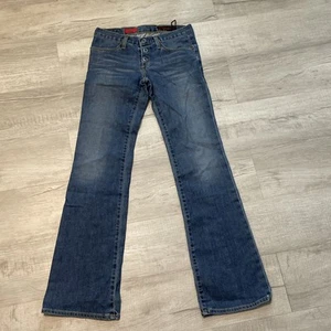 VTG Adriano Goldschmied AG y2k Cupid Snap Flare Jeans 26 Low Rise Bootcut - Picture 1 of 11