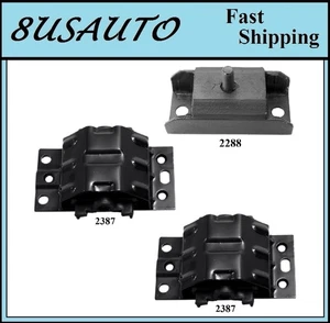 3 PCS MOTOR & TRANS MOUNT FIT 1976-1979 PONTIAC FIREBIRD 6.6L - MANUAL TRANS - Bild 1 von 4