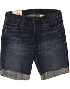 HOLLISTER Womens Denim Shorts W30 Medium Navy Blue Cotton DP32 - Picture 1 of 3