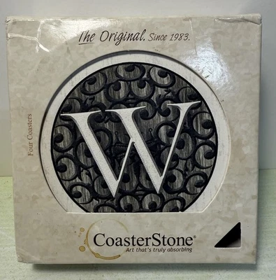 Sandstone Coaster Set W CoasterStone absorb moisture Coasters that really WORK! - Image 1 of 4