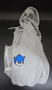Werbeartikel Sonic The Hedgehog 3 grau Kapuzenpullover mit Reißverschluss ERWACHSENE L - Bild 1 von 6