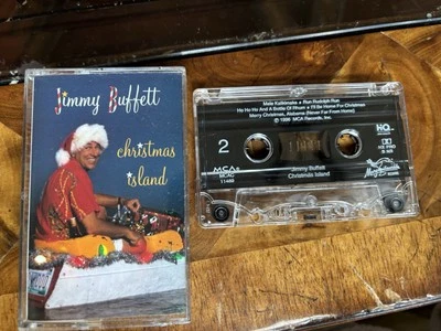 Jimmy Buffett Christmas Island CASSETTE 1996 MCA Ho Ho Ho Bottle of Rum - Image 1 of 3