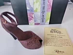 Just The Right Shoe By Raine,Late For A Date, COA And Box - Picture 1 of 9