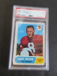 1968 TOPPS NFL #164 LARRY WILSON (HOF) PSA 7 CARD - Picture 1 of 4