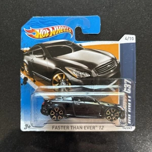 Hot Wheels FASTER THAN EVER 12 INFINITI G37 Black 94/247 Short Card RARE - Picture 1 of 18