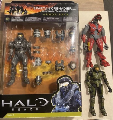 McFarlane Halo Reach Spartan Grenadier Steel Armor Pack, Series 8 Master Chief - Image 1 of 4