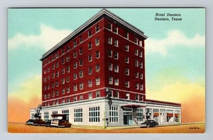 Denison TX-Texas, Hotel Denison, antike Vintage Souvenir Postkarte - Bild 1 von 2