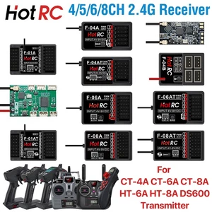 HotRC 4/6CH 8CH RC Receiver 2.4GHz Radio for CT-6A CT-8A HT-8A DS600 Transmitter - Picture 1 of 30