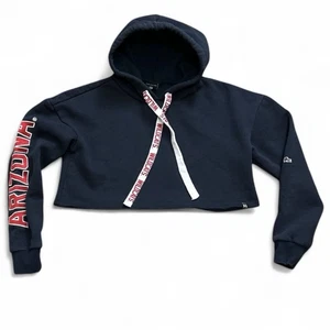 Arizona Wildcats Cropped Hoodie Damen XS blau bestickt Logo Zugschnüre - Bild 1 von 8