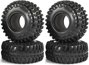 RC Car 2,2 Zoll 130 mm Gummi Reifen Tires für 1:10 RC Rock Crawler Auto Axial  - Bild 1 von 5