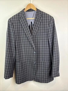 Paul Betenly Sport Mantel schwarz kariert kariert unstrukturiert Made in Italy Zignone 42 - Bild 1 von 13