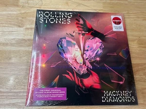 ROLLING STONES HACKNEY DIAMONDS LIMITED PURPLE TRANSPARENT 180G 2023 SEALED MINT - Picture 1 of 4