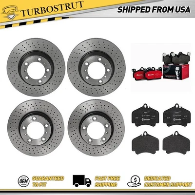 Brembo Front Rear Brake Rotors Brake Pads Kit fits Porsche 911 Porsche 2004-2005 - Image 1 of 4