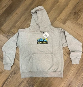 Hidden NY Gray Hoodie Outdoor Equipment Mountain Graphic Streetwear NYC - Picture 1 of 1