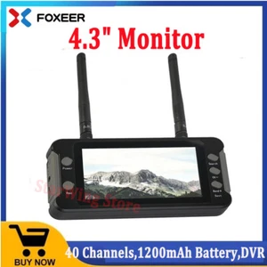 Foxeer 4.3" FPV Monitor 5.8G 40CH Build-in High Sensitivity Dual Receiver DVR - Picture 1 of 9