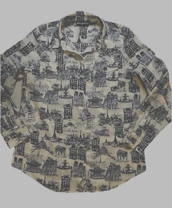 Karl Lagerfeld Bluse Damen Größe M Paris Frankreich Eiffelturm, The Louvre " - Bild 1 von 23