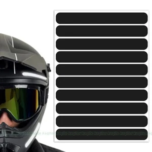 20x Nastro Pellicola Adesiva Riflettente Nero per Moto Bici Adesivo Sicurezza Notturna - Foto 1 di 13