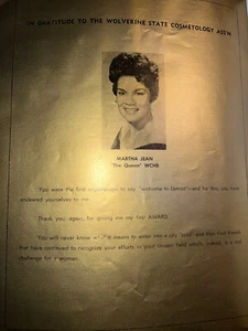 Program Black State Cosmetology Association Martha Jean The Queen 1966 - Bild 1 von 11