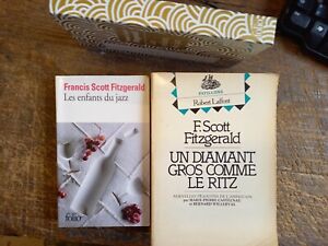 lot 2 livres F.Scott Fitzerald les enfants du jazz Un diamant gros comme le Ritz