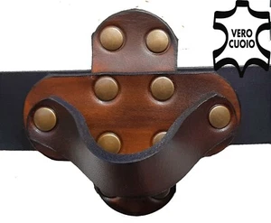 GANCIO PORTA MARTELLO IN CUOIO ARTIGIANALE - Foto 1 di 2