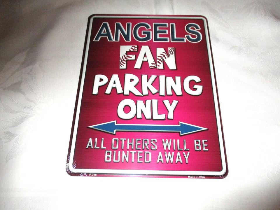 **ANAHEIM ANGELS (Los Angeles) Fan Parking Only Metal Sign #04a - NEW** - Image 1 of 1