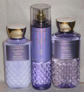 NEW Bath & Body Works FRESH CUT LILACS Fine Fragrance Mist Shower Gel Lotion - Picture 1 of 3