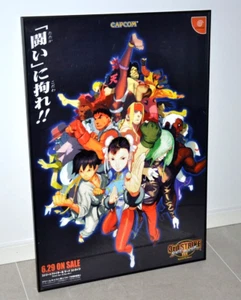 Street Fighter III 3rd Strike - Póster Promo B2 Japón Dreamcast - Capcom 1999 - Imagen 1 de 5