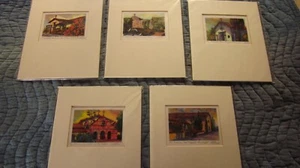 Mark Monsarrat artwork California Missions  signed prints (sold as a lot of 5) - Picture 1 of 9