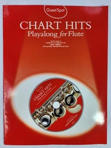 CHART HITS for Flute - FLUTE PLAYALONG - Guest Spot Book & CD - GC - Picture 1 of 5