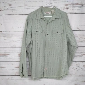 Levi’s Strauss Western Wear Light Green Stitch Shirt Vintage Mens Size XL Used - Picture 1 of 12