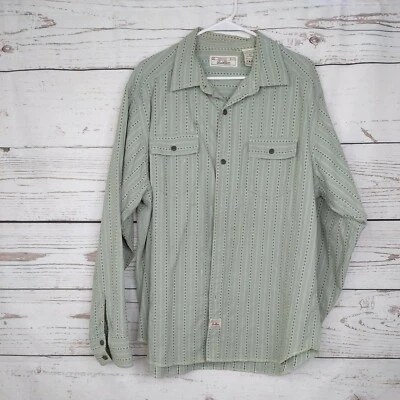 Camisa Levi’s Strauss Western Wear Ponto Verde Claro Vintage Masculina Tamanho XL Usada - Imagem 1 de 4