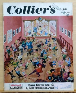 Collier's Magazine - March 4, 1950 - Berenstain cover - Kukla, Fran & Ollie - Picture 1 of 2